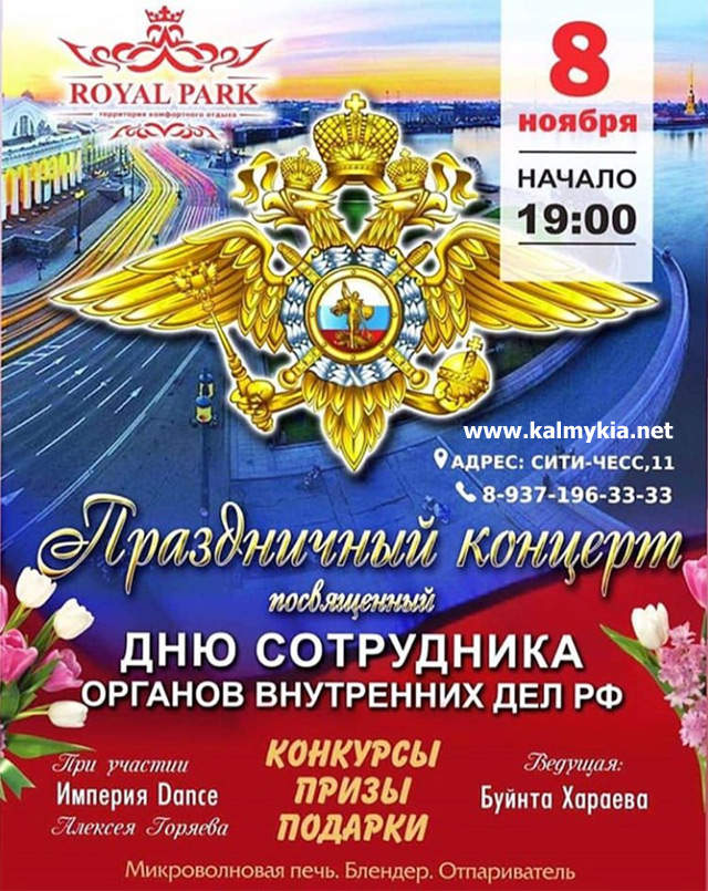 Концерт ко Дню сотрудника органов внутренних дел РФ