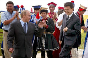 Владимир Путин в Калмыкии